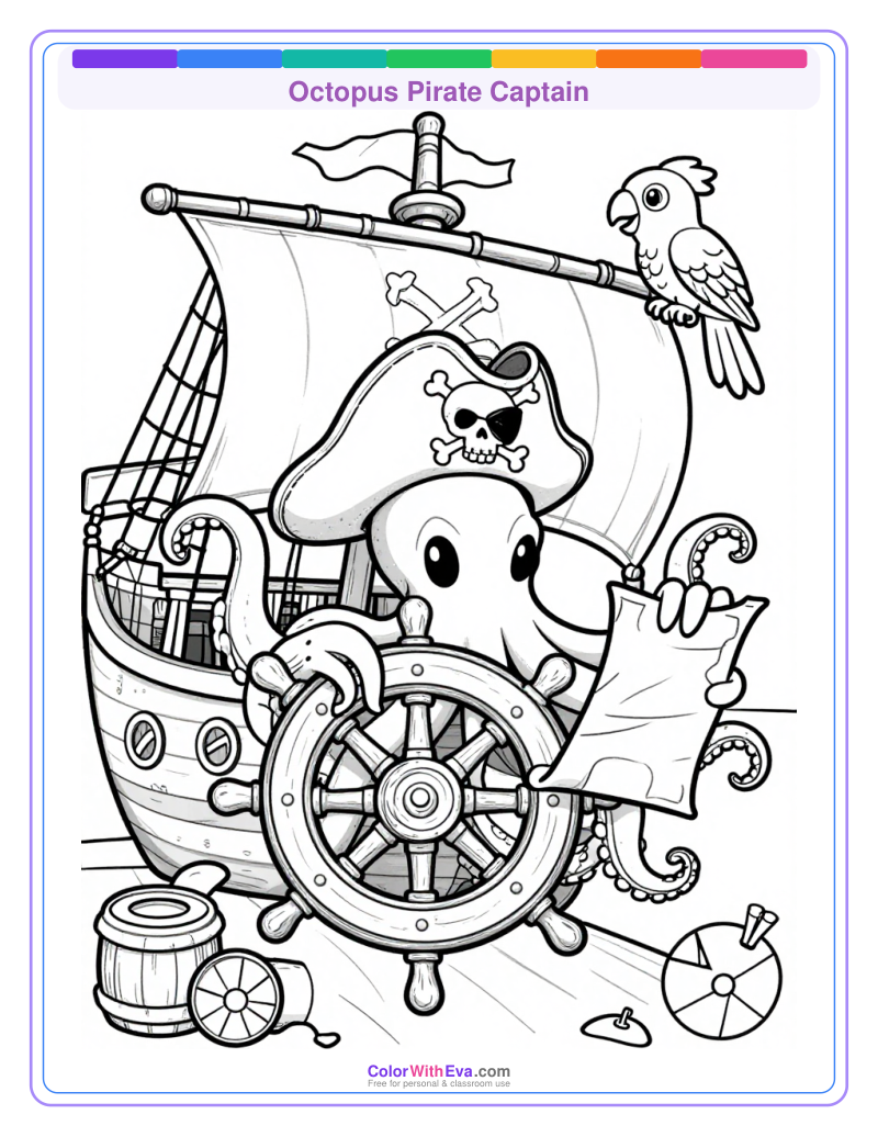 Octopus Pirate Captain preview