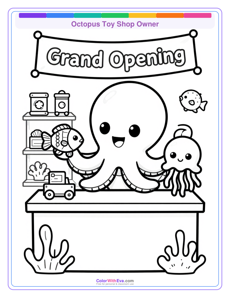 Octopus Toy Shop Owner preview