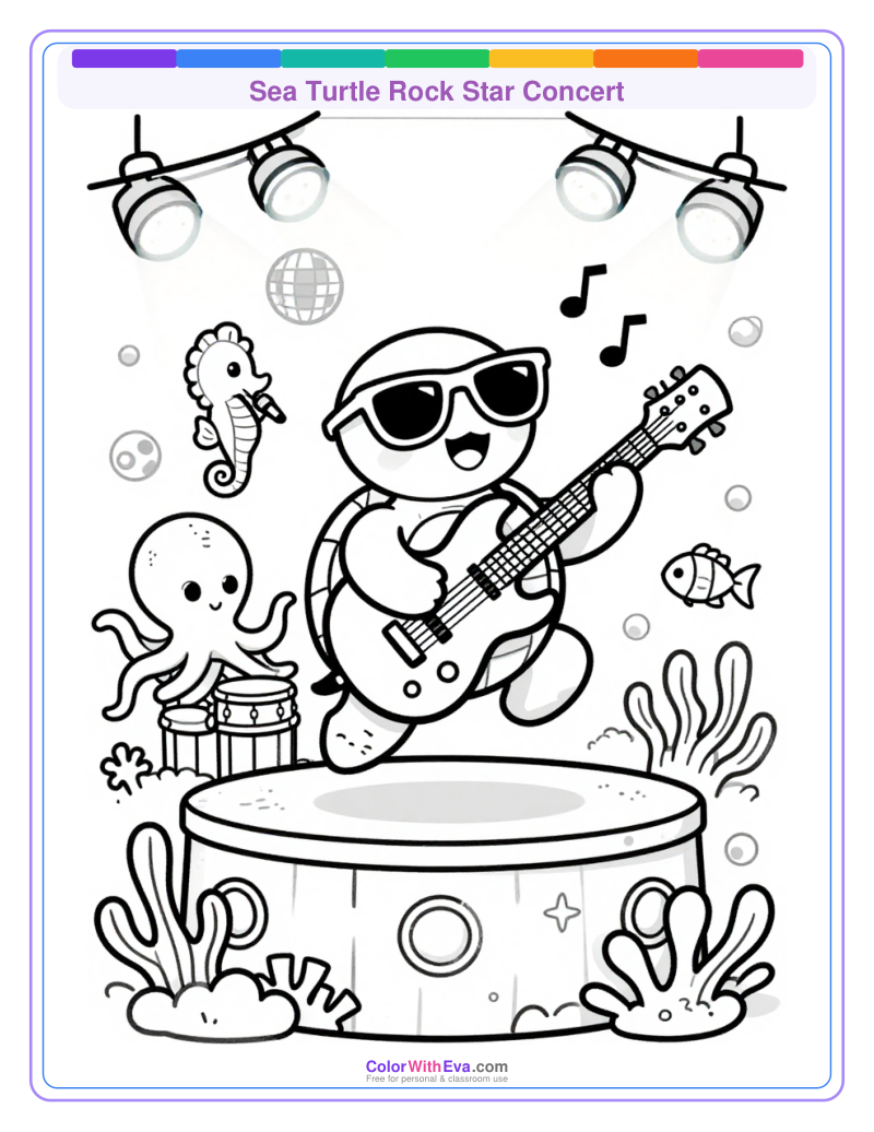 Sea Turtle Rock Star Concert preview