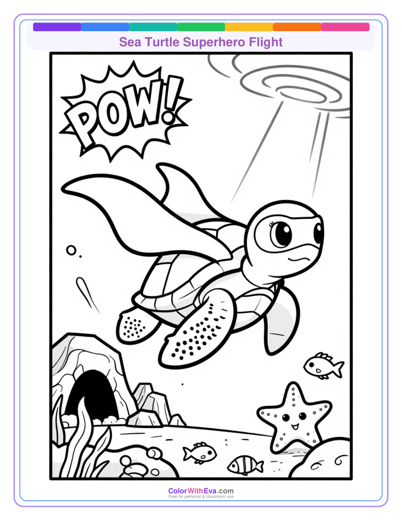 Sea Turtle Superhero Flight thumbnail