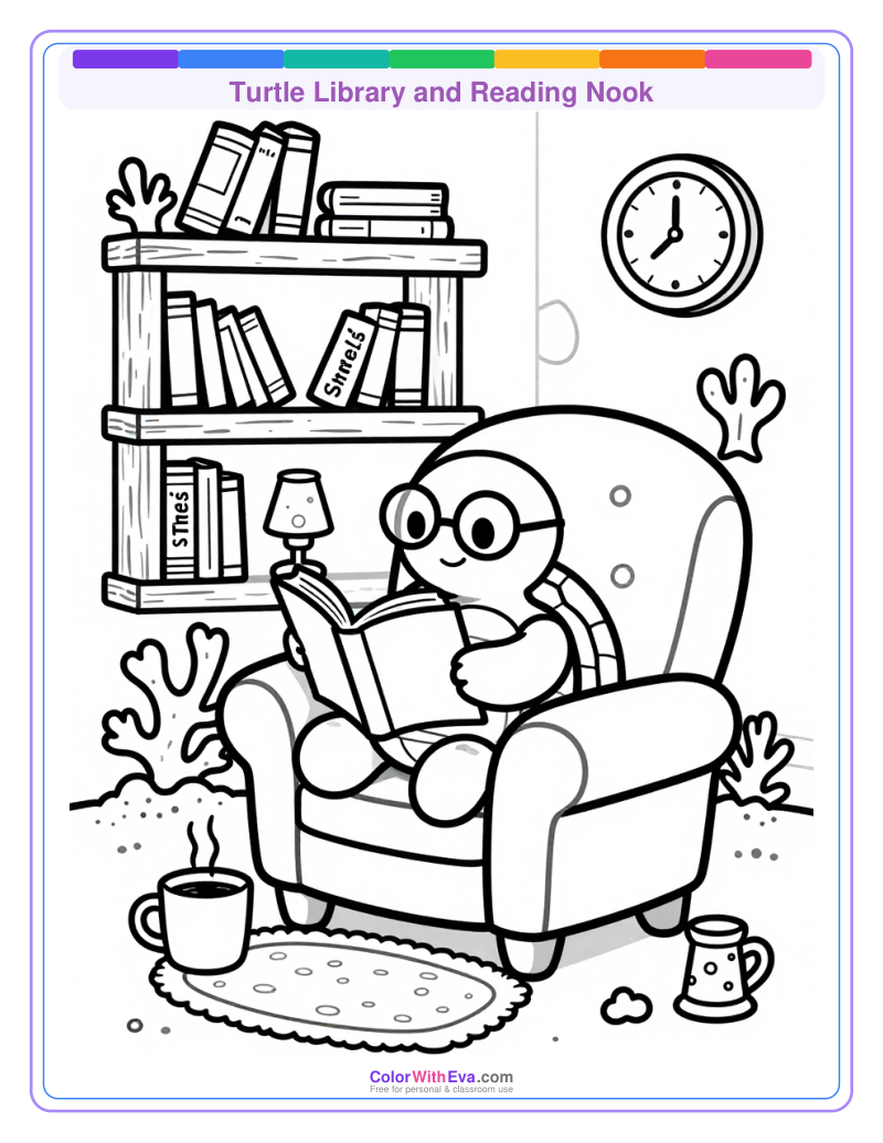 Turtle Library and Reading Nook preview