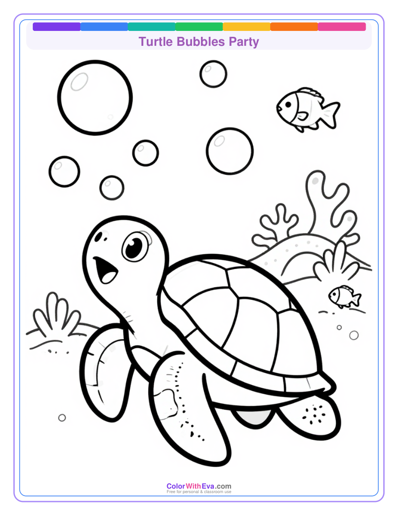 Turtle Bubbles Party preview