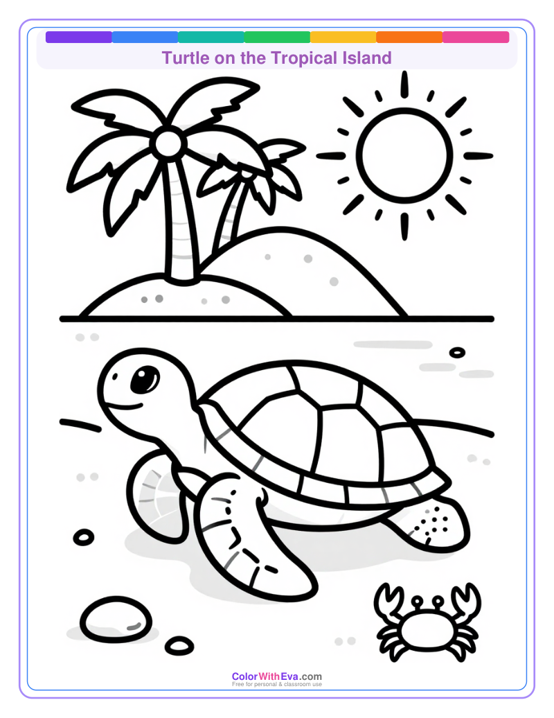 Turtle on the Tropical Island preview