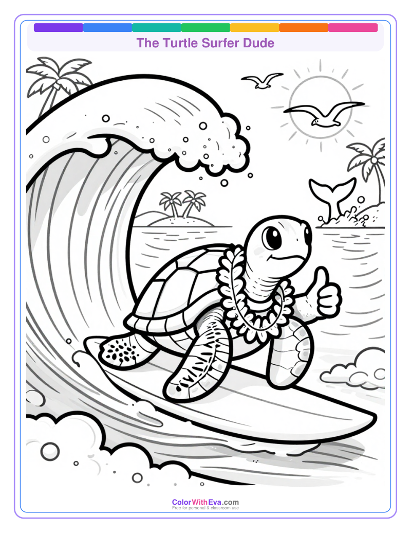 The Turtle Surfer Dude preview