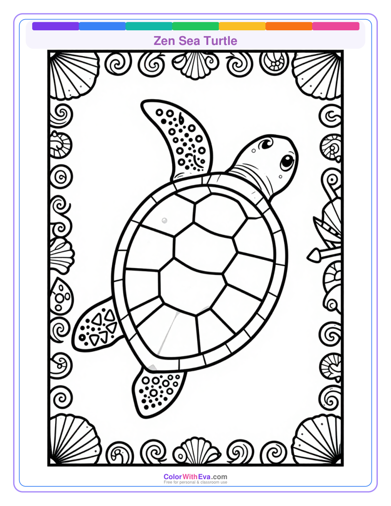 Zen Sea Turtle preview