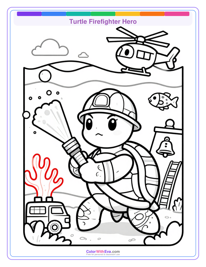 Turtle Firefighter Hero preview