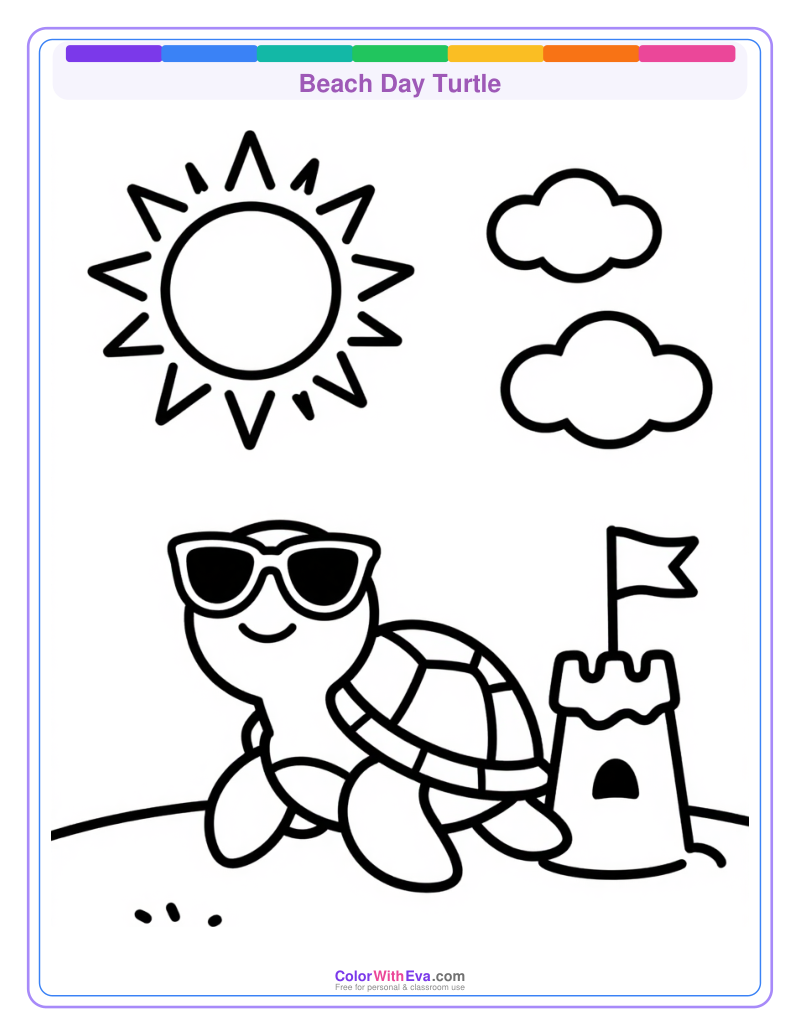 Beach Day Turtle preview