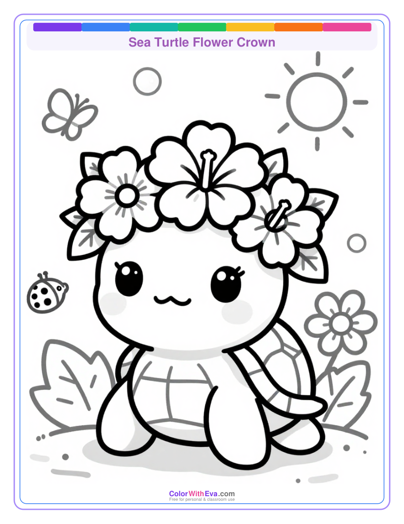 Sea Turtle Flower Crown thumbnail