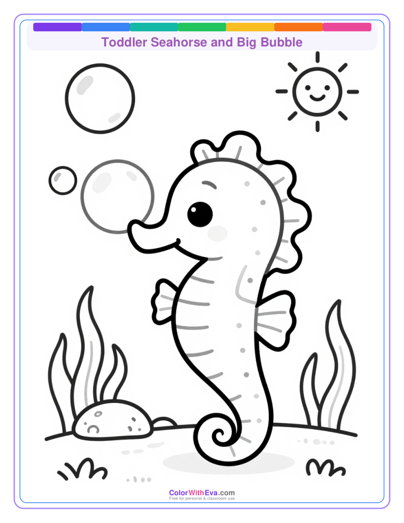Toddler Seahorse and Big Bubble thumbnail