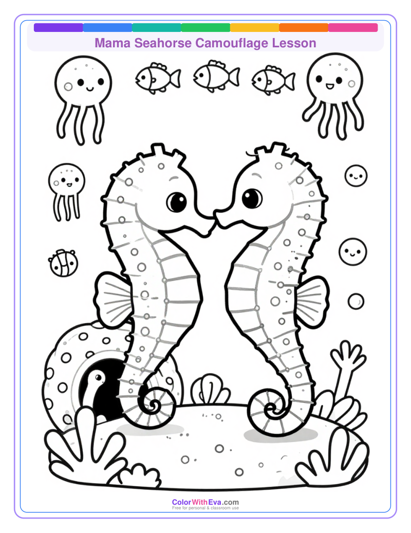 Mama Seahorse Camouflage Lesson thumbnail