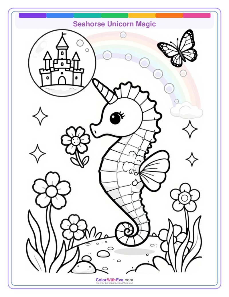 Seahorse Unicorn Magic preview