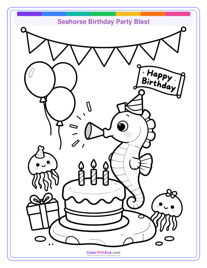 Seahorse Birthday Party Blast preview