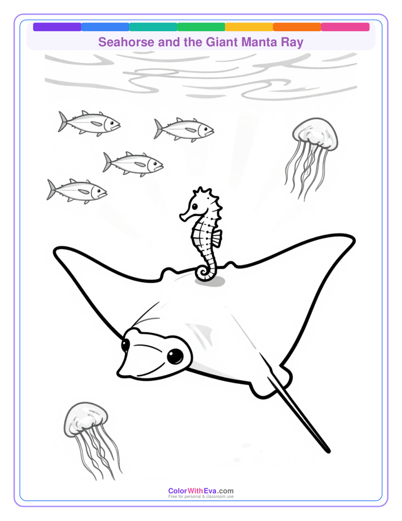 Seahorse and the Giant Manta Ray preview