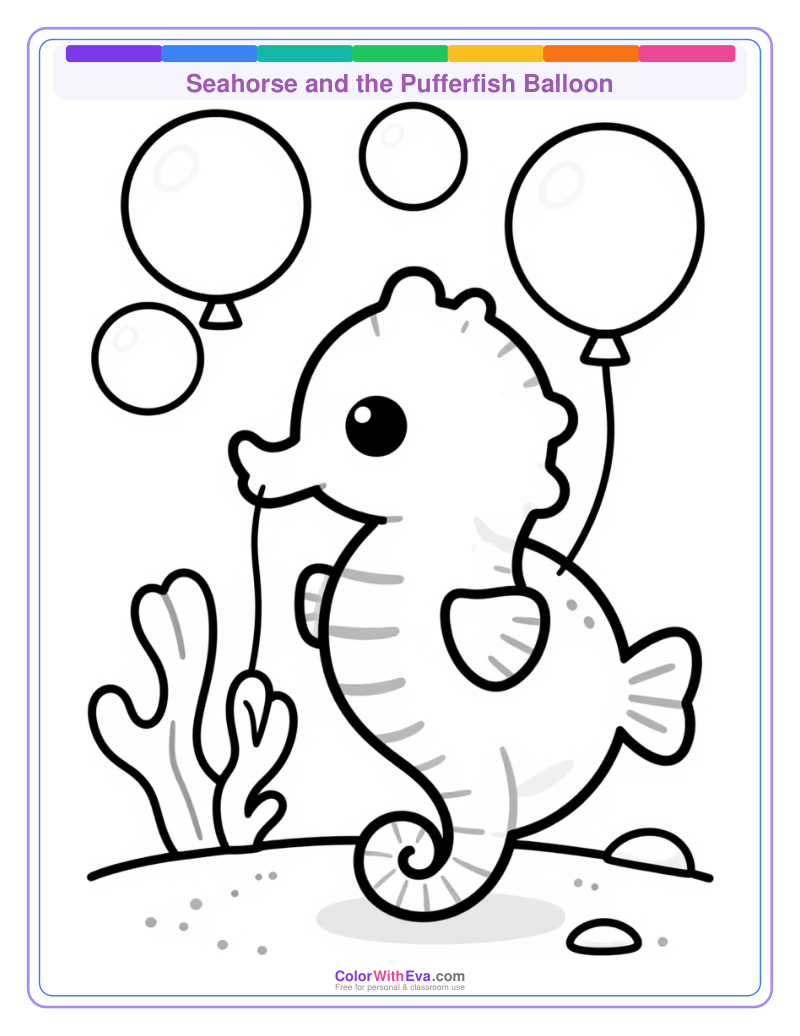 Seahorse and the Pufferfish Balloon preview