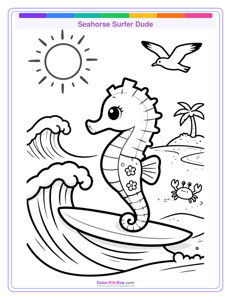 Seahorse Surfer Dude preview