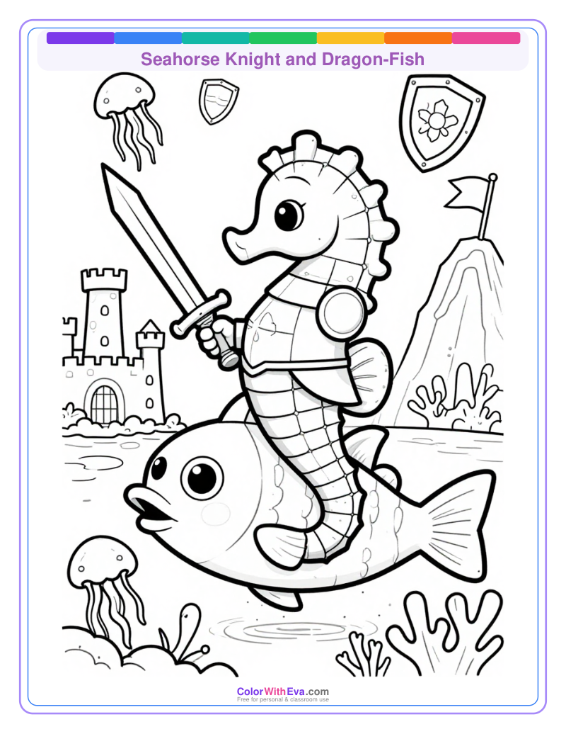 Seahorse Knight and Dragon-Fish preview
