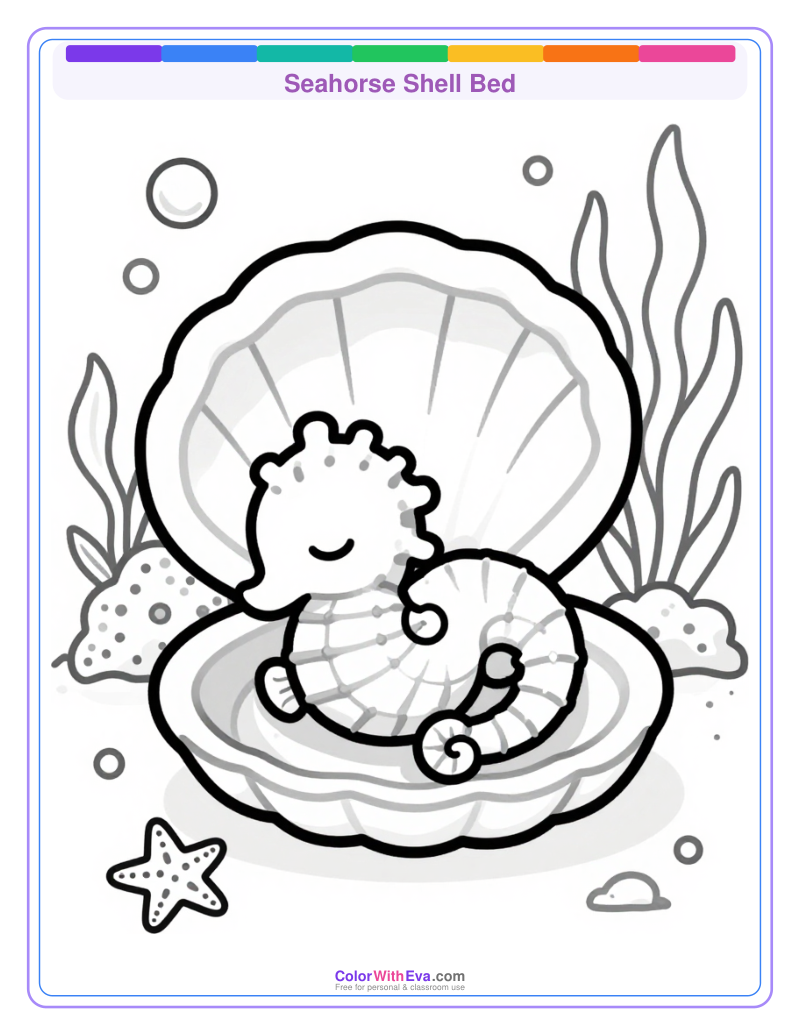 Seahorse Shell Bed preview