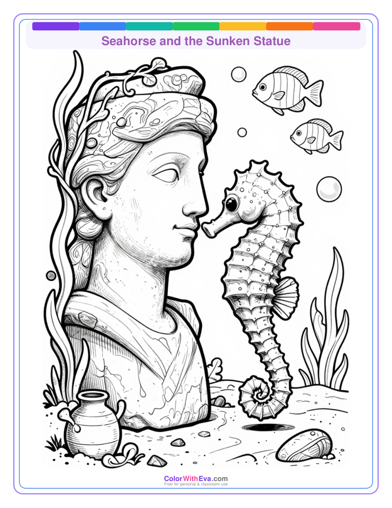 Seahorse and the Sunken Statue preview