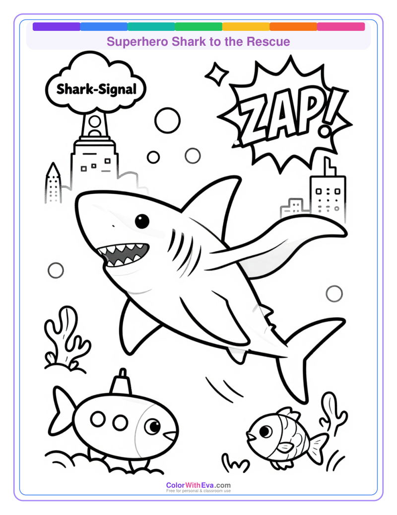 Superhero Shark to the Rescue preview