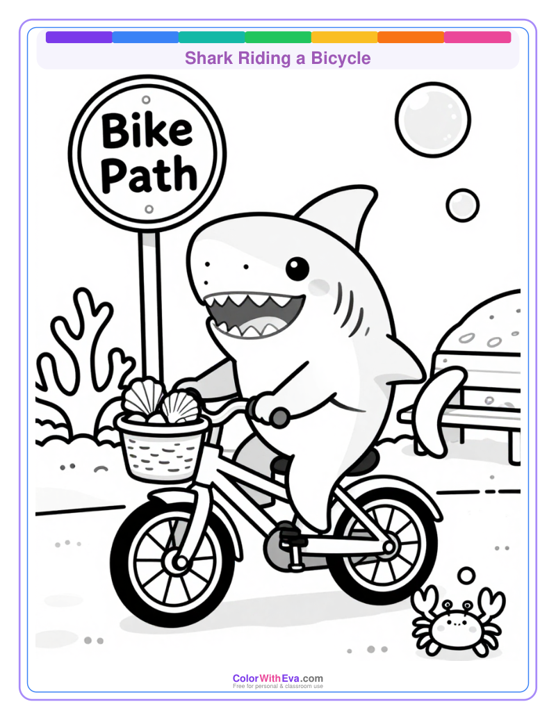 Shark Riding a Bicycle thumbnail