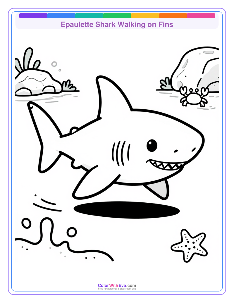 Epaulette Shark Walking on Fins preview