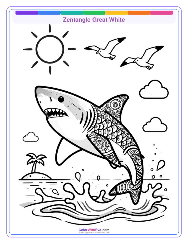 Zentangle Great White thumbnail