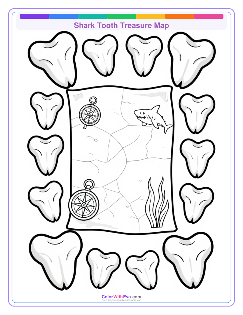 Shark Tooth Treasure Map preview