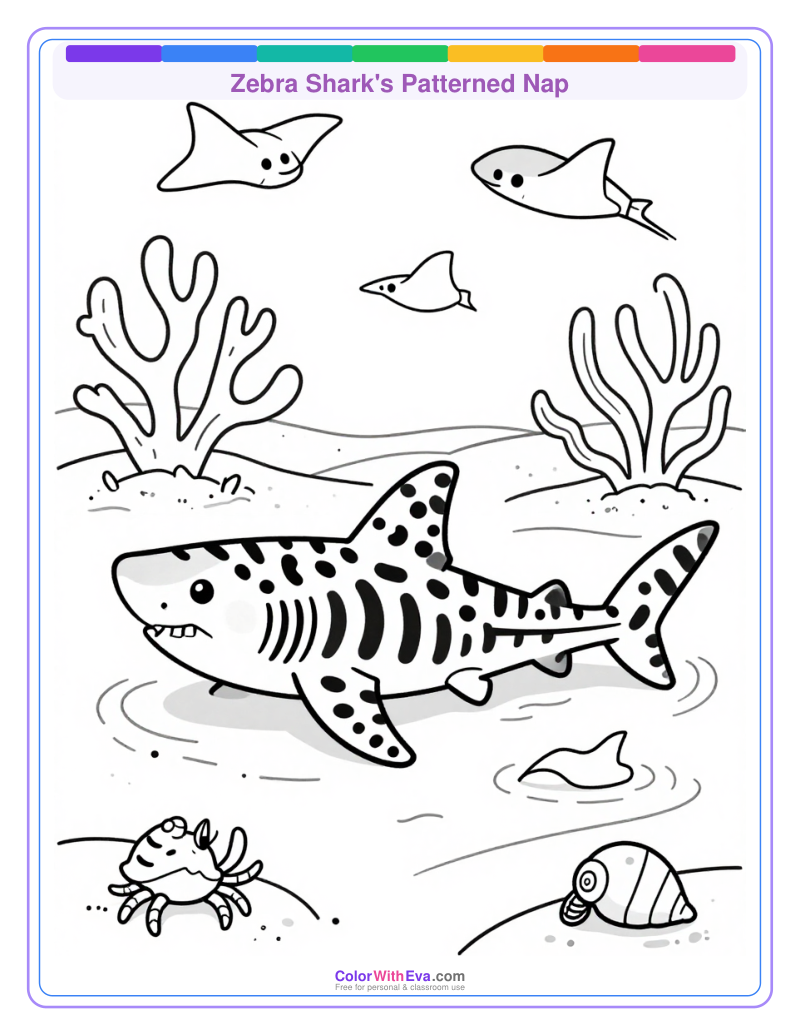 Zebra Shark's Patterned Nap preview
