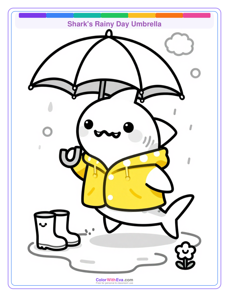 Shark's Rainy Day Umbrella thumbnail