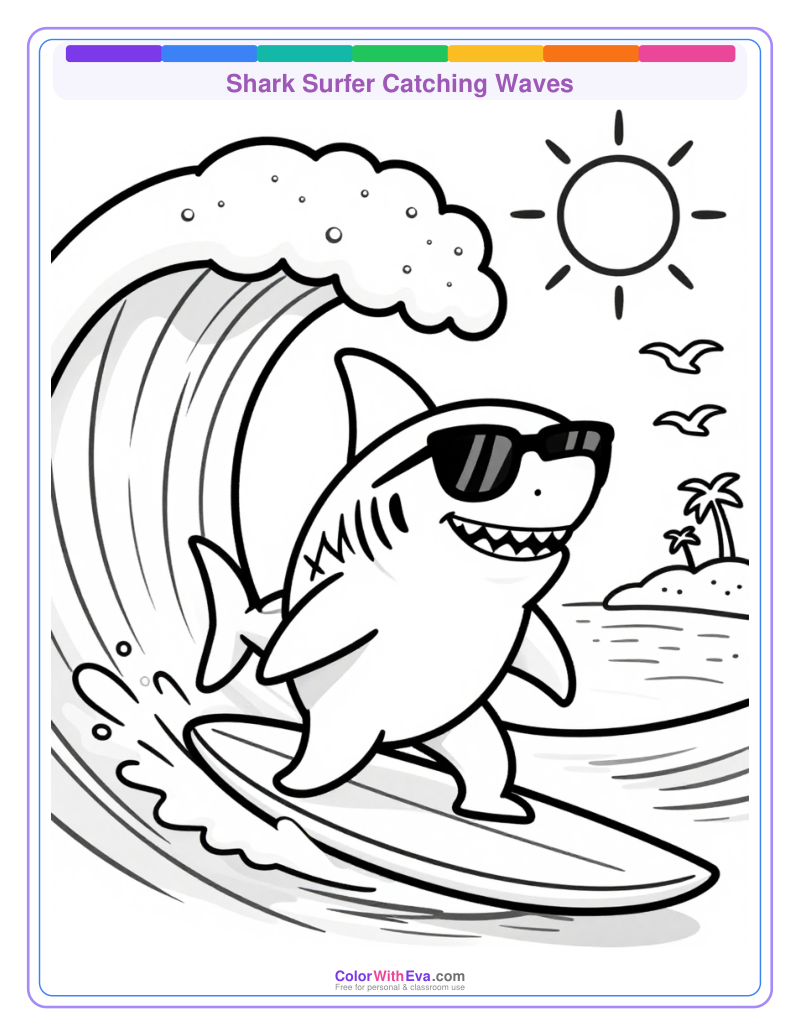 Shark Surfer Catching Waves preview