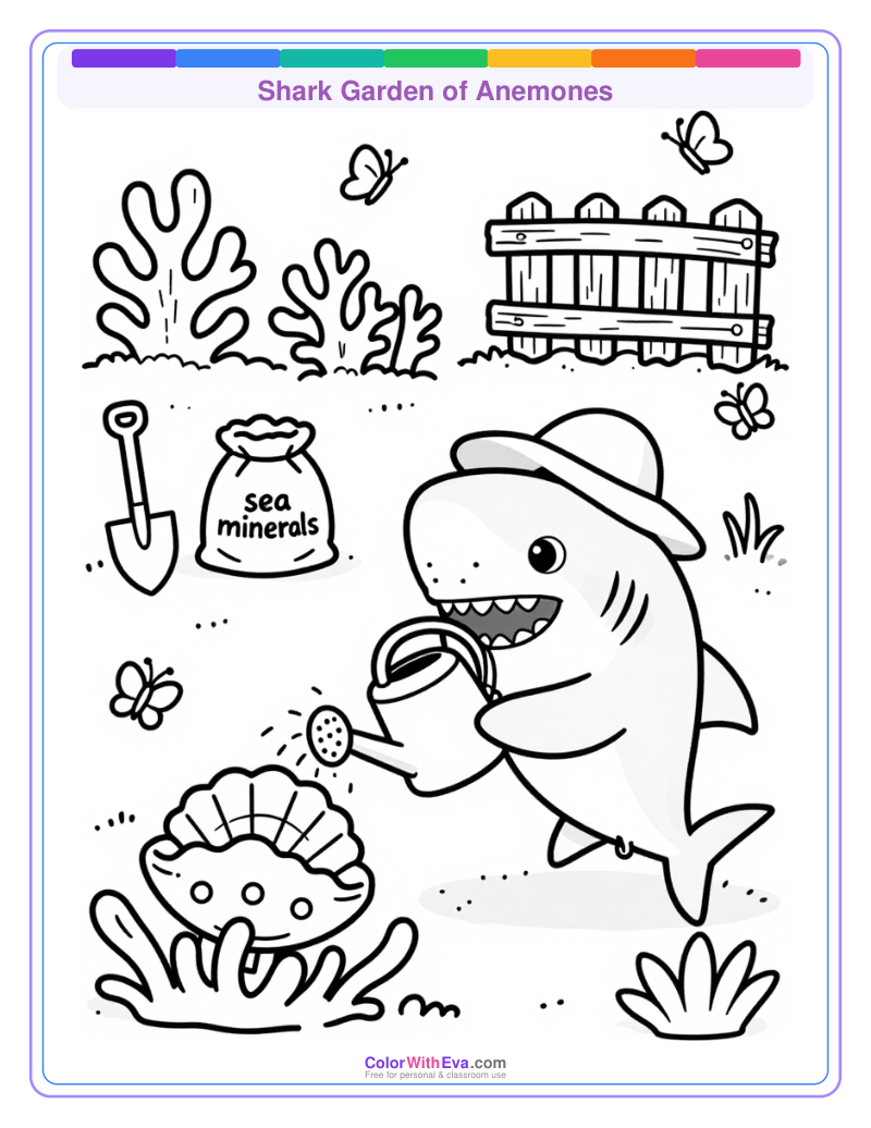 Shark Garden of Anemones preview