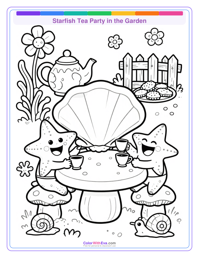 Starfish Tea Party in the Garden preview