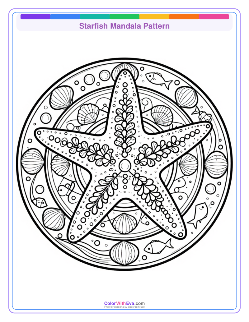 Starfish Mandala Pattern thumbnail
