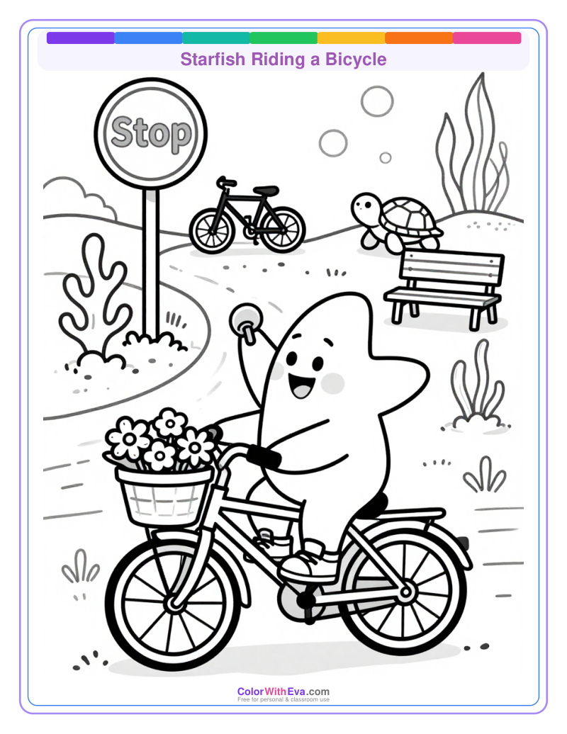 Starfish Riding a Bicycle thumbnail