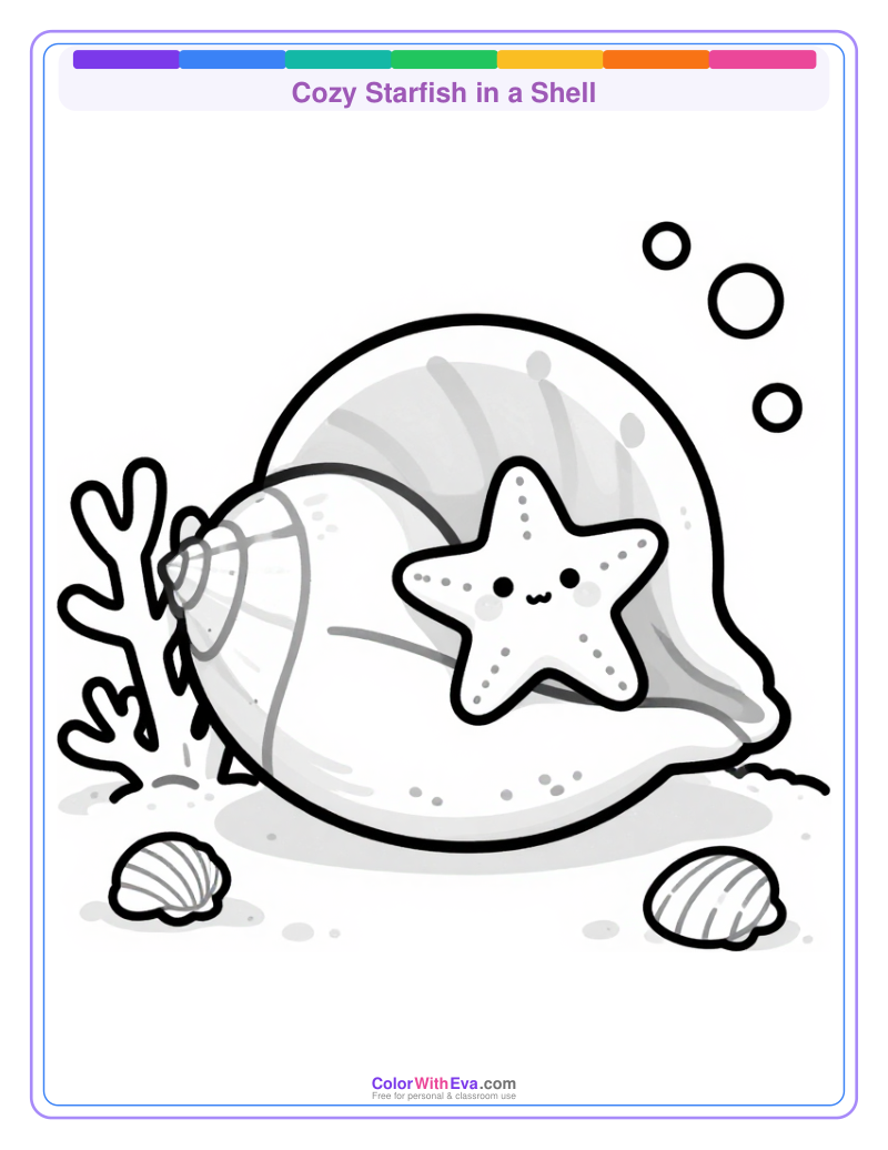 Cozy Starfish in a Shell preview