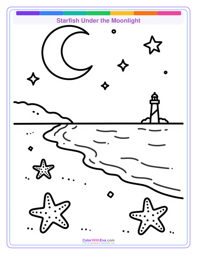 Starfish Under the Moonlight preview