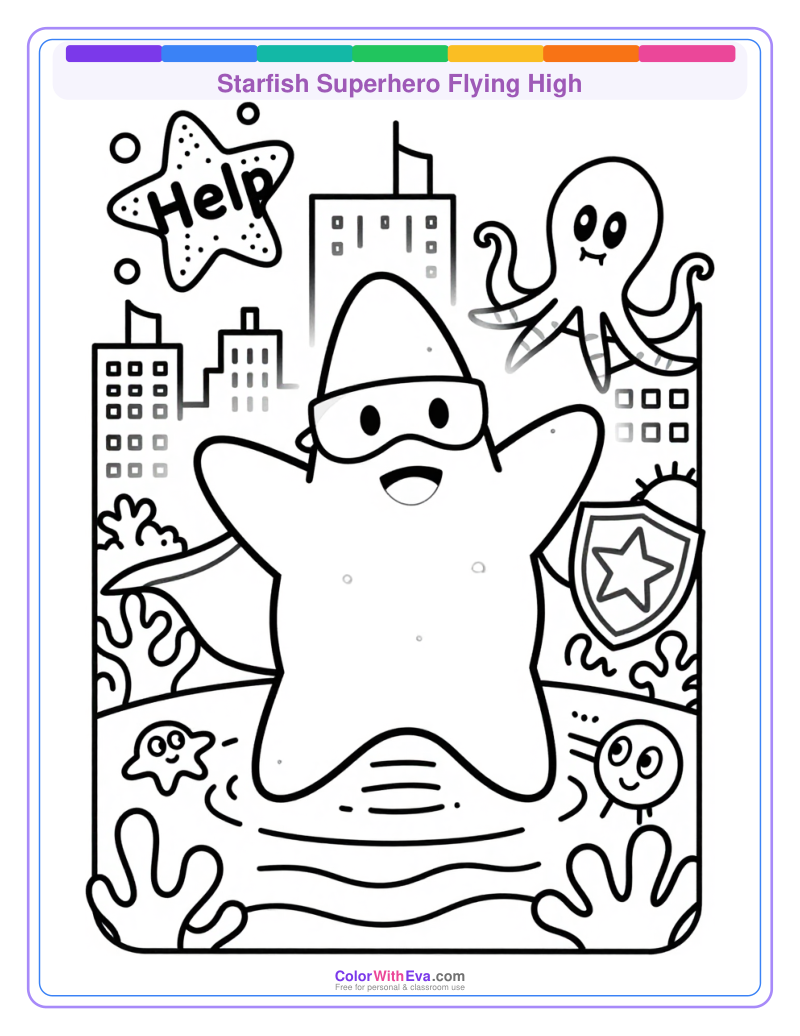 Starfish Superhero Flying High thumbnail