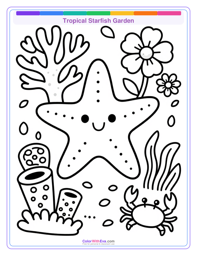 Tropical Starfish Garden preview