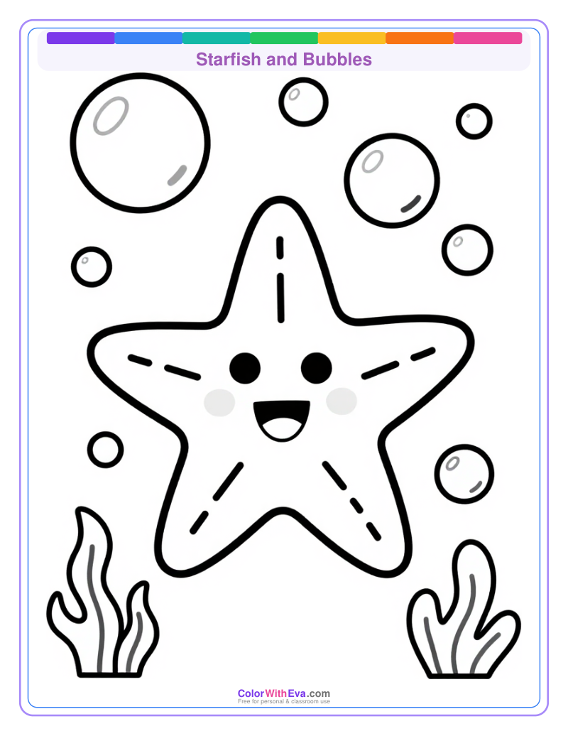 Starfish and Bubbles preview