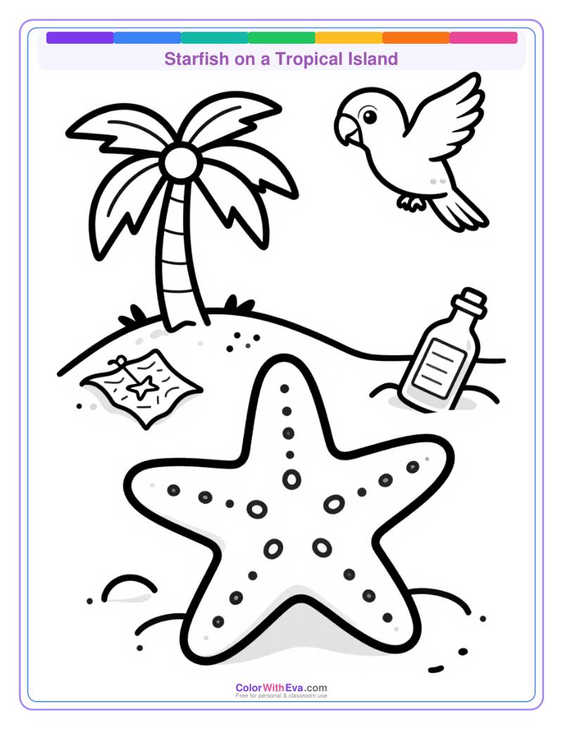 Starfish on a Tropical Island preview
