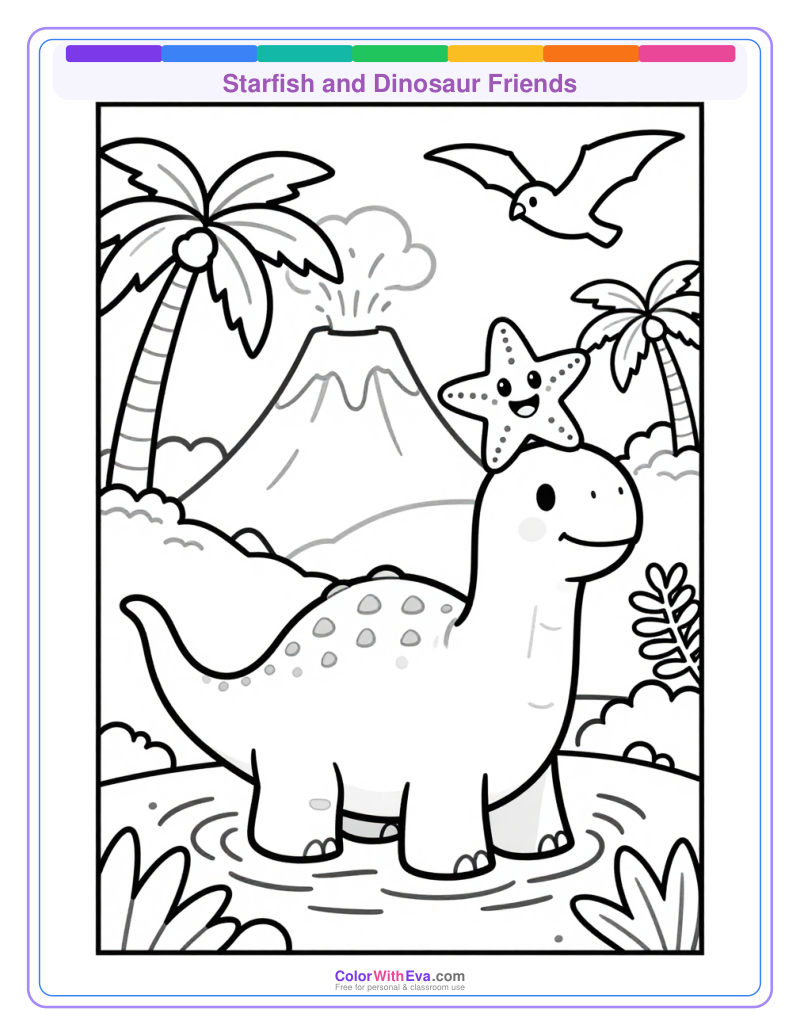 Starfish and Dinosaur Friends thumbnail