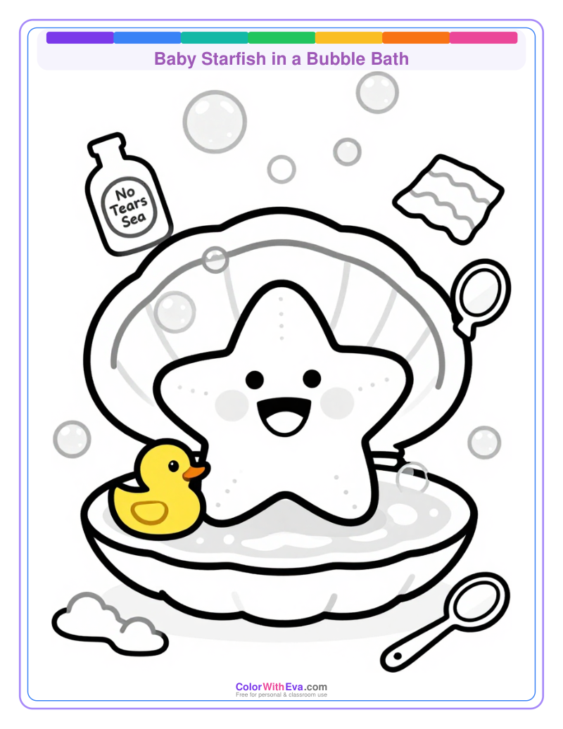 Baby Starfish in a Bubble Bath thumbnail