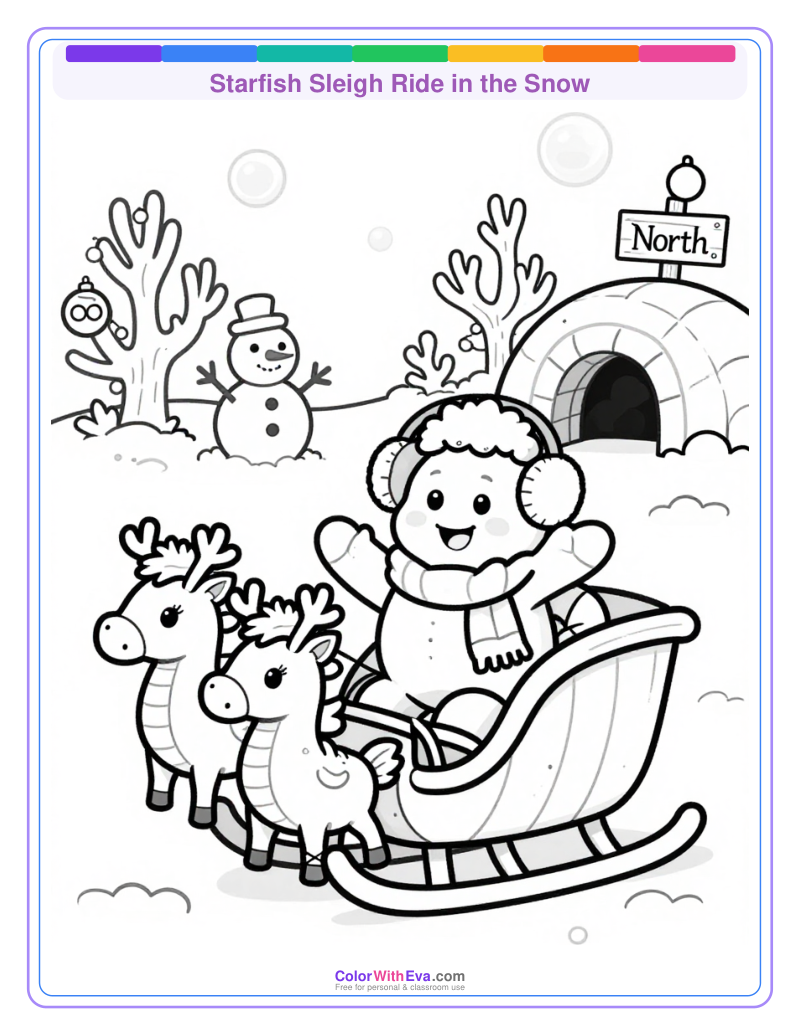 Starfish Sleigh Ride in the Snow preview