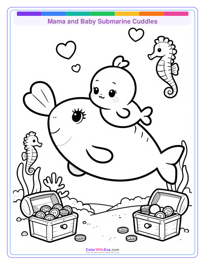 Mama and Baby Submarine Cuddles preview