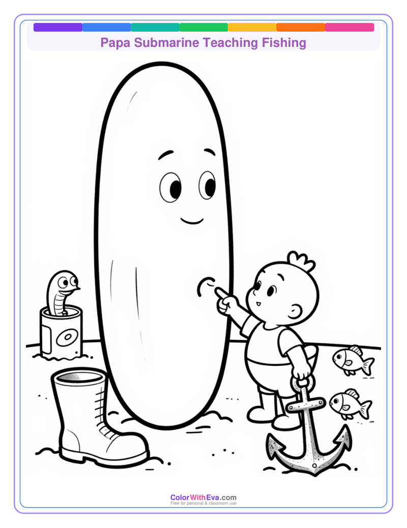 Papa Submarine Teaching Fishing thumbnail