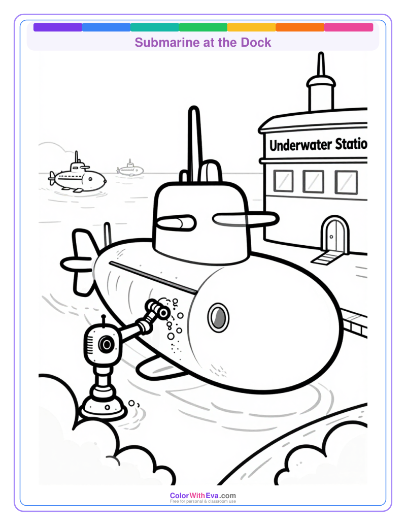 Submarine at the Dock preview