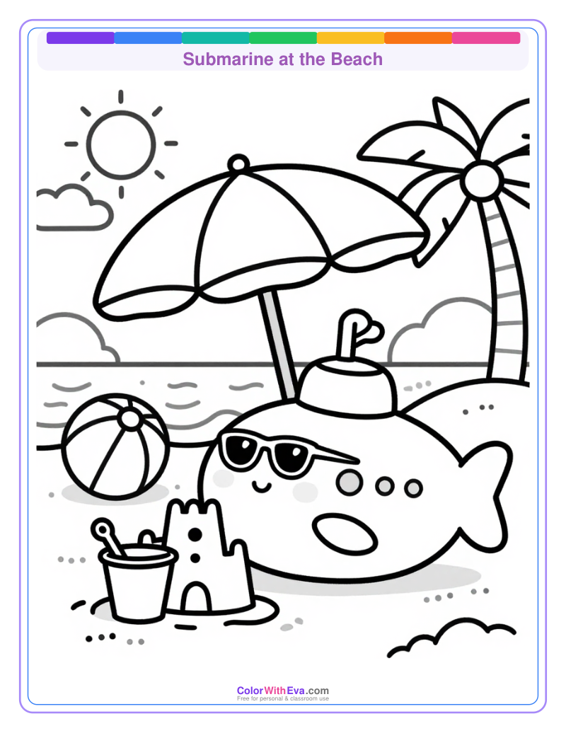 Submarine at the Beach thumbnail