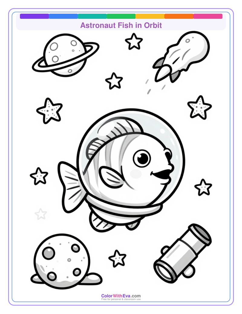 Astronaut Fish in Orbit preview