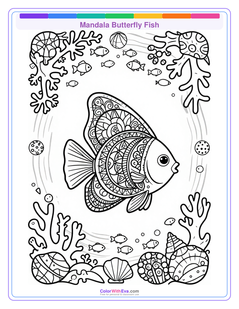 Mandala Butterfly Fish thumbnail