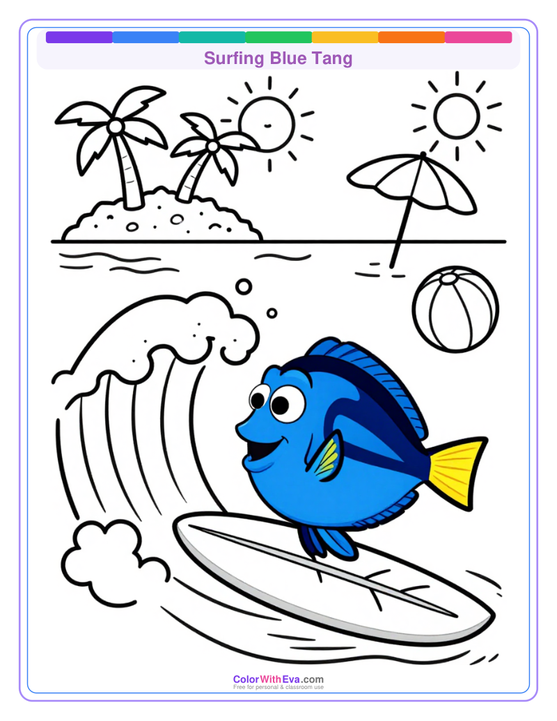 Surfing Blue Tang preview